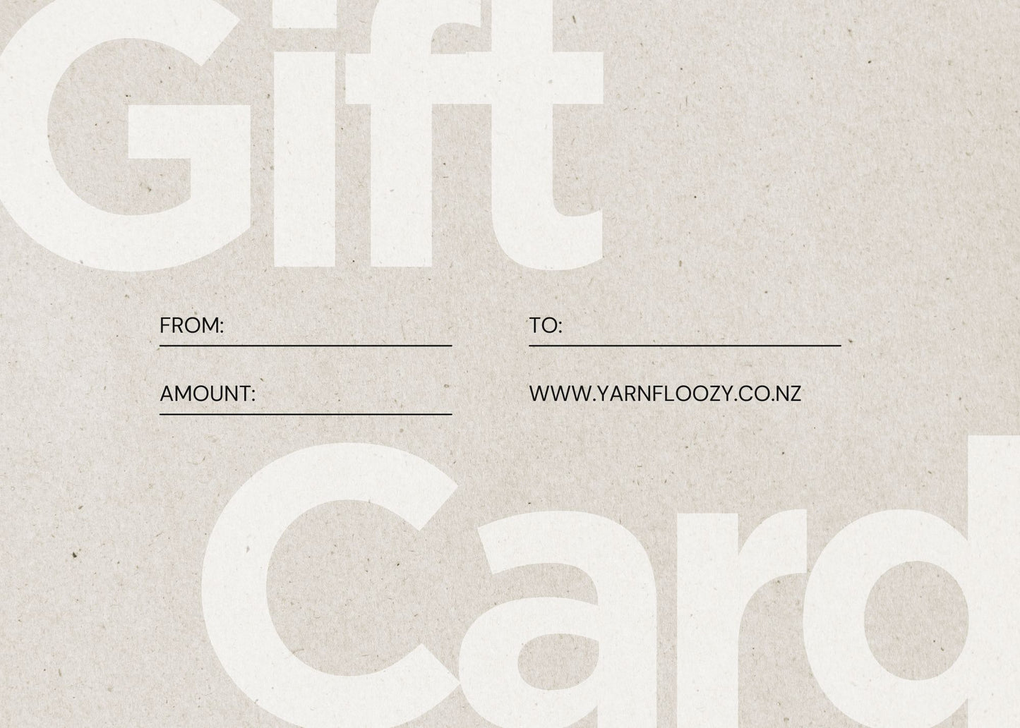 Yarnfloozy Gift Card